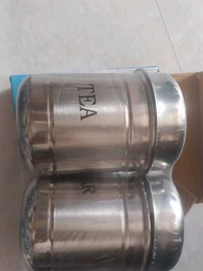 Ekveera Steel Canister Set (2-Piece)