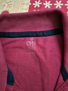 Men's Maroon Polo T-Shirt