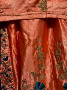 Pink And Blue Lehenga