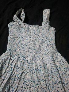 Cute Blue Floral Jumpsuit for Girls