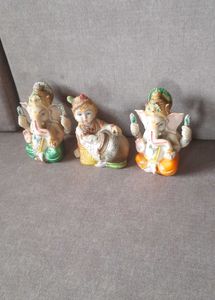 2 Lord Ganesha and one Balkrishna Idols