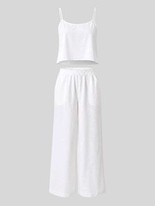 Pinteresty Summer Linen Co-ord Set