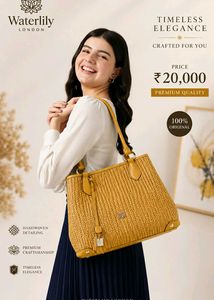 👜 Water Lily Luxury Handbag – Leather  Expensive