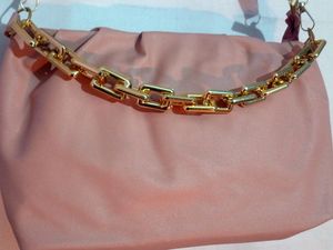 Dusty Rose Chain Shoulder Bag