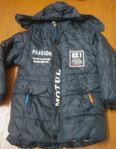 Girls' Padded Winter Jacket with Hood