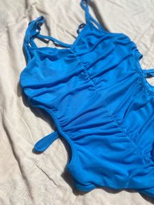 New Blue One Piece Bodysuit