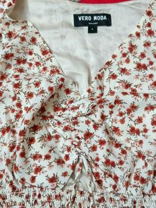 Floral Print V-Neck Blouse