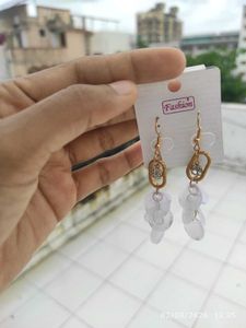Chic Dangle Earrings with Crystal Accents