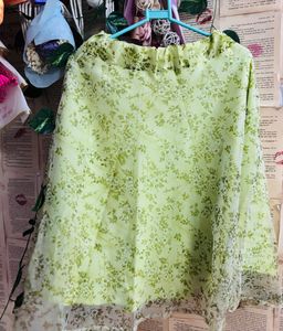 Lightweight Floral Midi Skirt