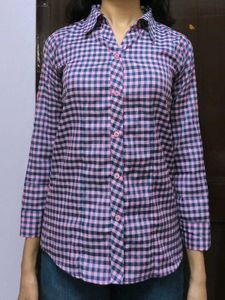 Pink Checkered Shirt