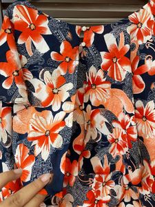 Floral Print Blouse Stylish Sleeve