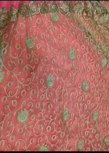 Elegant Pink Embroidered Saree