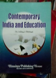 Contemporary India and Education Book