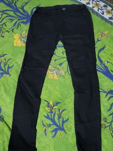 Black Casual Denim Pants