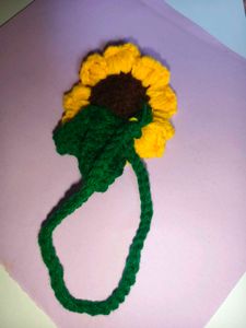 Handmade Crochet Sunflower Charm