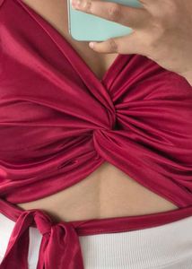 Satin Twist Top
