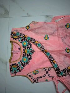 Elegant Pink Ethnic Gown Dress
