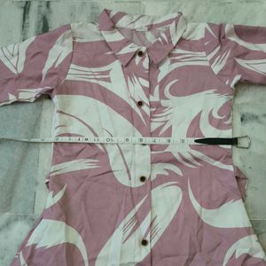 #cool &amp; comfort Pink &amp; White Floral प्रिंट कुर्ती