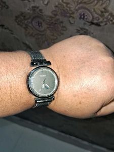TOMI Silver-Tone Mesh Watch