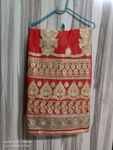 ❤️Red party wear saree