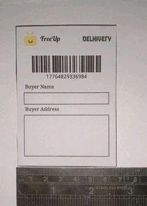 FreeUp Delhivery Shipping Label