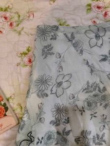 Floral Print Flowy Midi Skirt