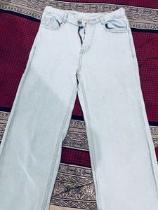 Light Blue Wide Leg Jeans
