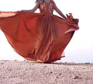 Heavy Flare Gown With Cancan