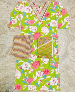 Flower Print Kurti Set 🌻