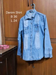 Light Wash Denim Shirt