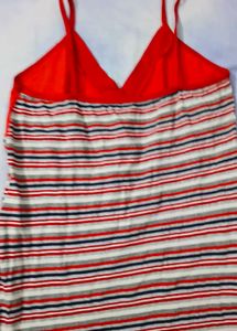 Comfortable Striped Nightgown