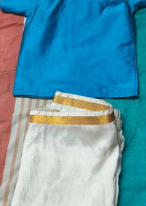Blue Shirt &amp; Dhoti
