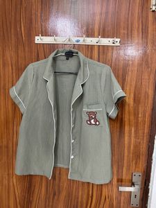 Cute Teddy Bear Pajama Top