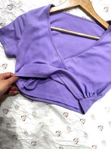 Women's Sexy V-Neck  Crop Top