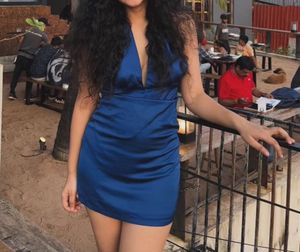 Stunning Blue Halter Neck Mini Dress from Forver 2