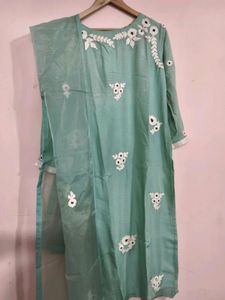 Kolkata HANDWORK Embroidered Kurta Pure Muslin