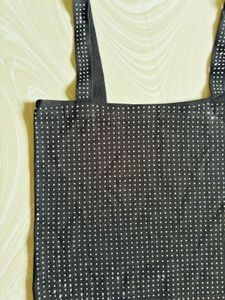 black Rhinestone top, fits S &amp; M both