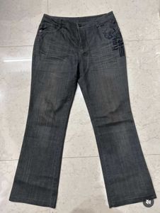 Grey Charcoal y2k denim Pants