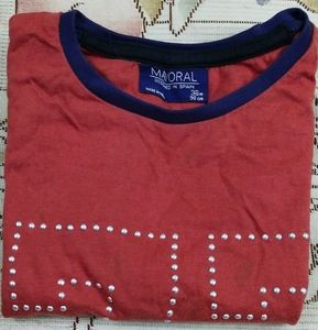 🇬🇧 British Girl Fancy T Shirt metal design Uni