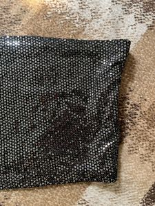 SHEIN Sparkly Strapless Tube Top