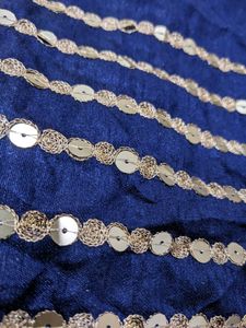 SEQUIN AND ZARI BORDER LACE