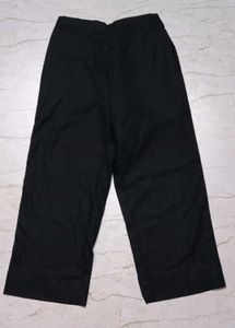 Pant for female..Black Wide Leg Cropped Pants