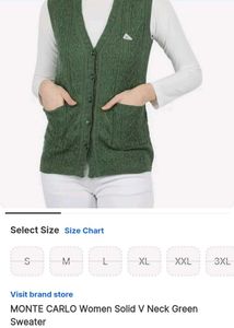 Chic Green Cable Knit cardigan