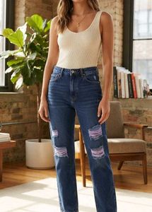 Ripped High Waisted Jeans