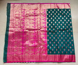 New Elegant Banarasi Saree with blouse piece