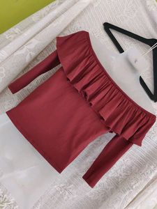 Off-Shoulder Ruffle Top