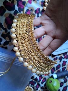 Exquisite Gold-Plated Kundan &amp; Pearl Choker Set