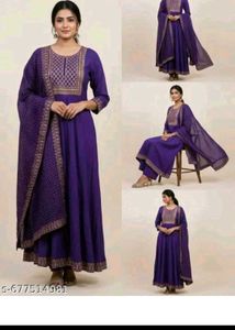 Elegant Purple Kurta Set with Dupatta