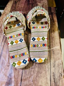 Embroidered Bohemian Slip-On Sandals