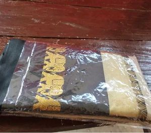 Kerala Beige- Grey Cotton Silk Saree With Tag